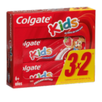 COLGATE PACK 3X2 C.DENTAL KIDS FRUTILLA 50GR